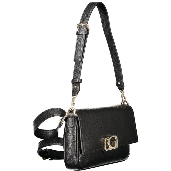 Black Polyethylene Women Handbag