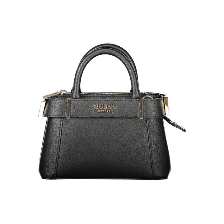 Black Polyethylene Women Handbag