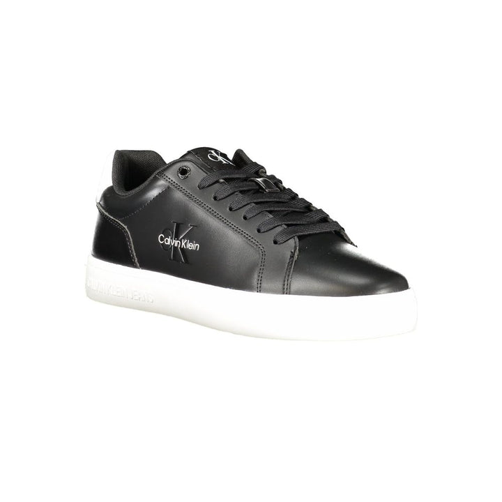 Black Leather Men Sneaker