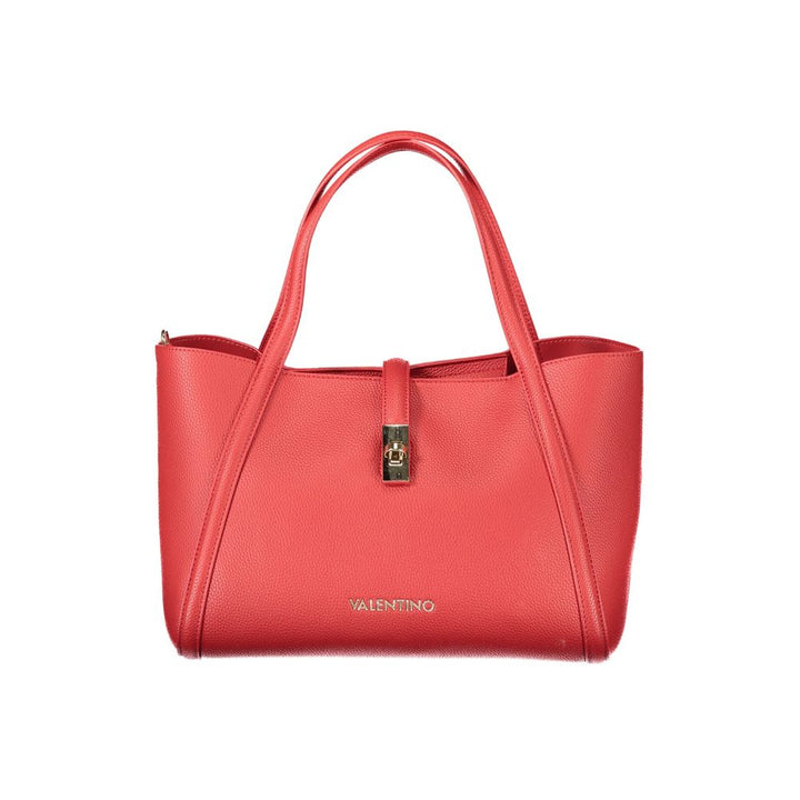 Red Polyethylene Women Handbag