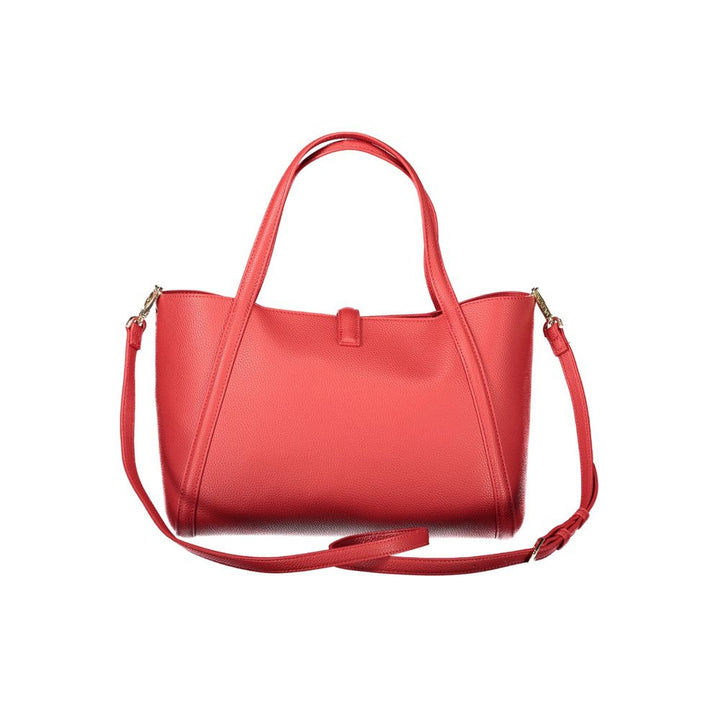 Red Polyethylene Women Handbag