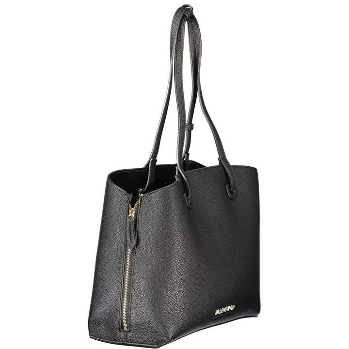 Black Polyethylene Women Handbag