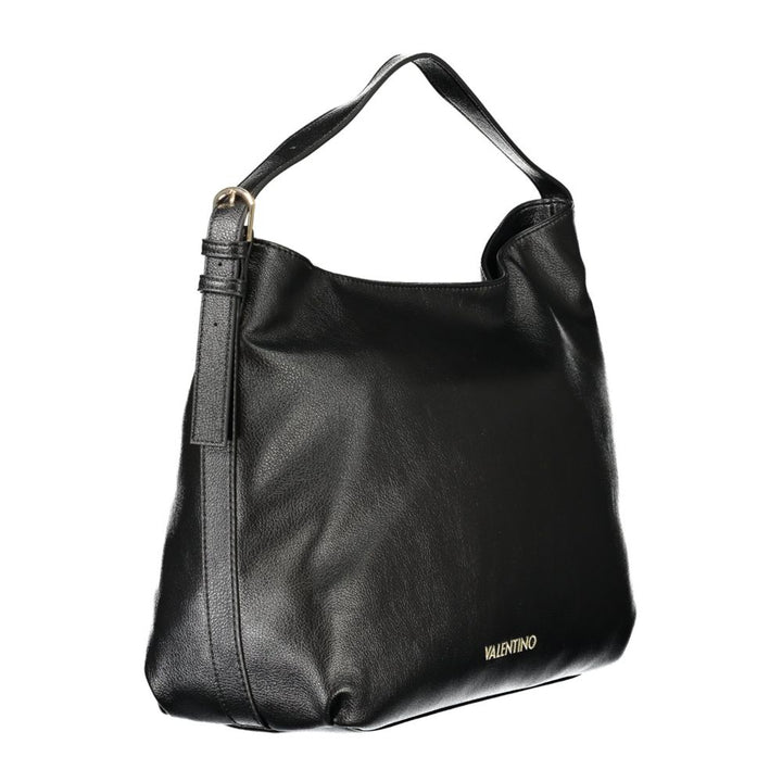 Black Polyethylene Women Handbag