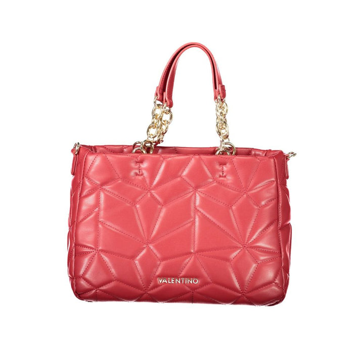 Red Polyethylene Women Handbag