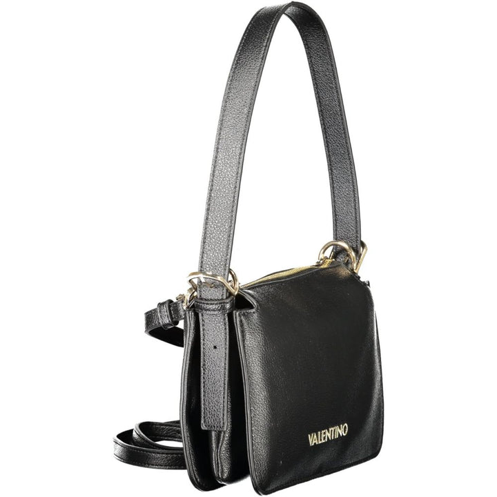 Black Polyethylene Women Handbag
