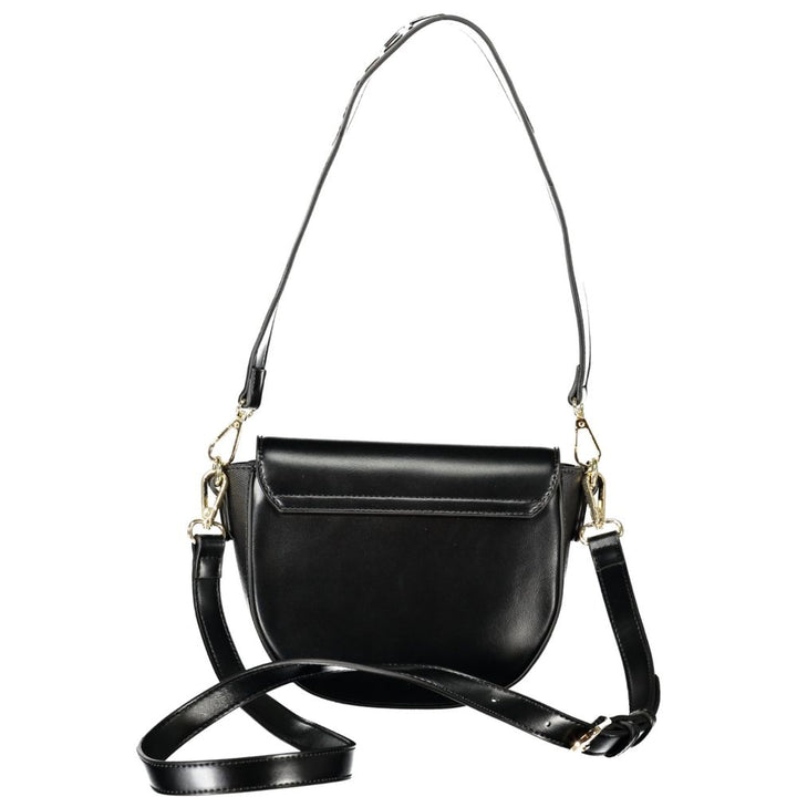 Black Polyethylene Women Handbag