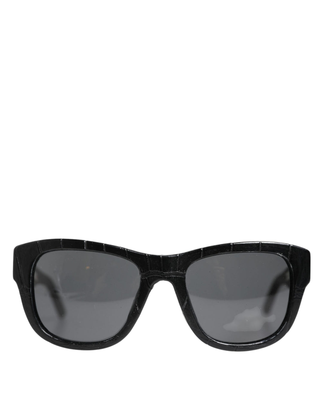 Black Leather Frame DG4177 Tinted Lens Sunglasses
