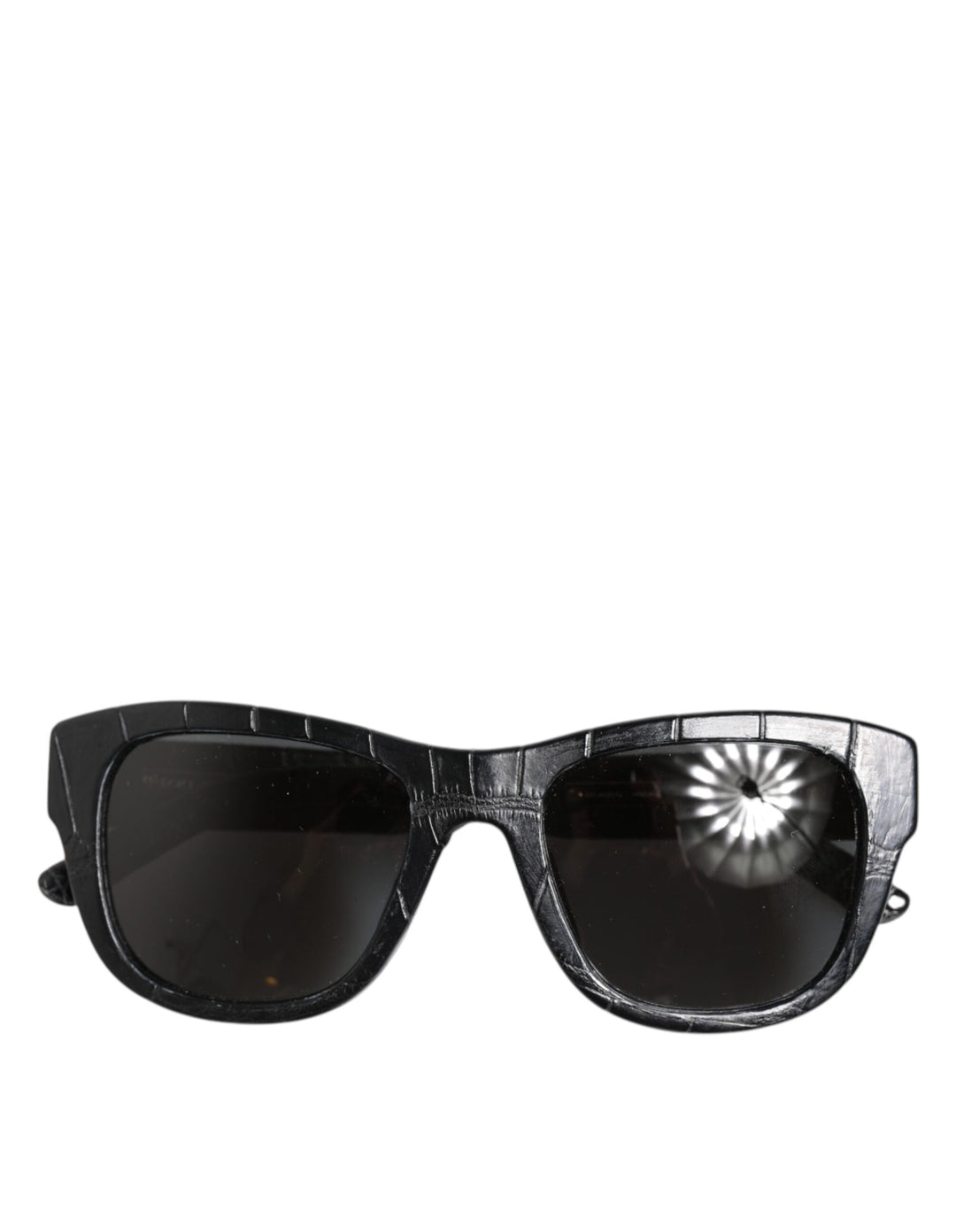 Dolce & Gabbana Black Leather Frame DG4177 Tinted Lens Sunglasses