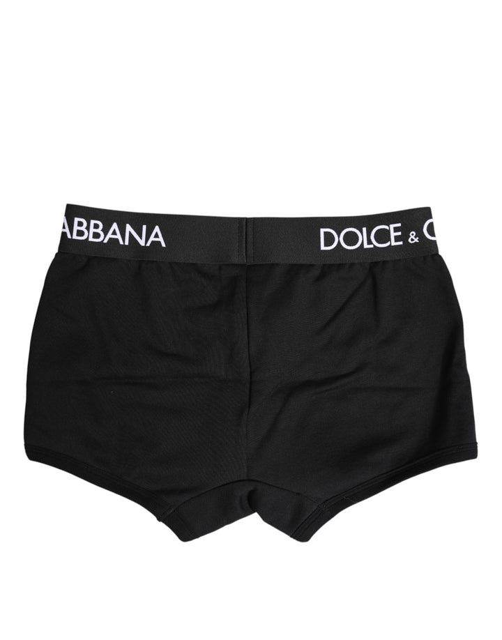 Black Cotton Stretch Regular Boxer Underwear
