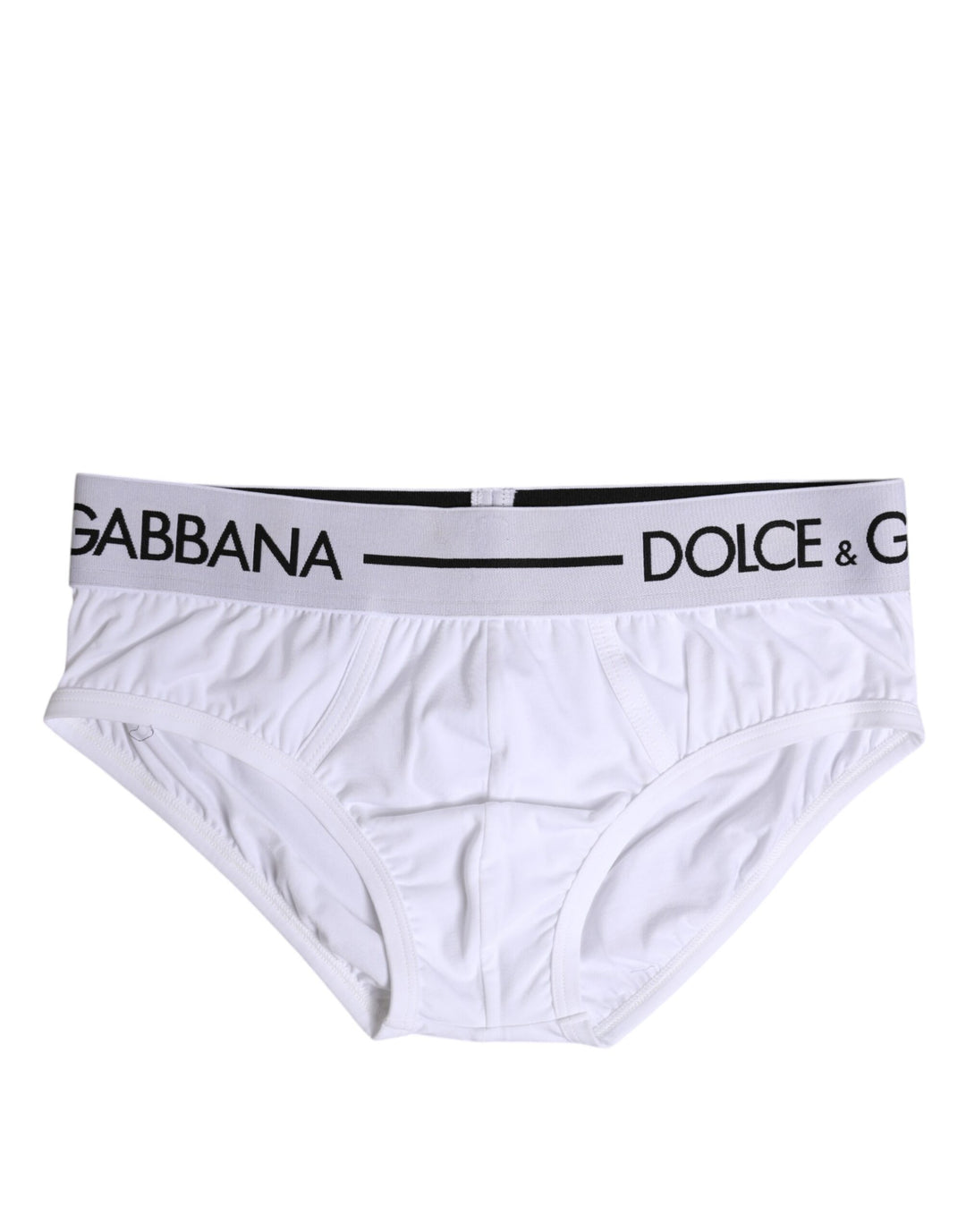White Cotton Stretch Regular Brief Underwear