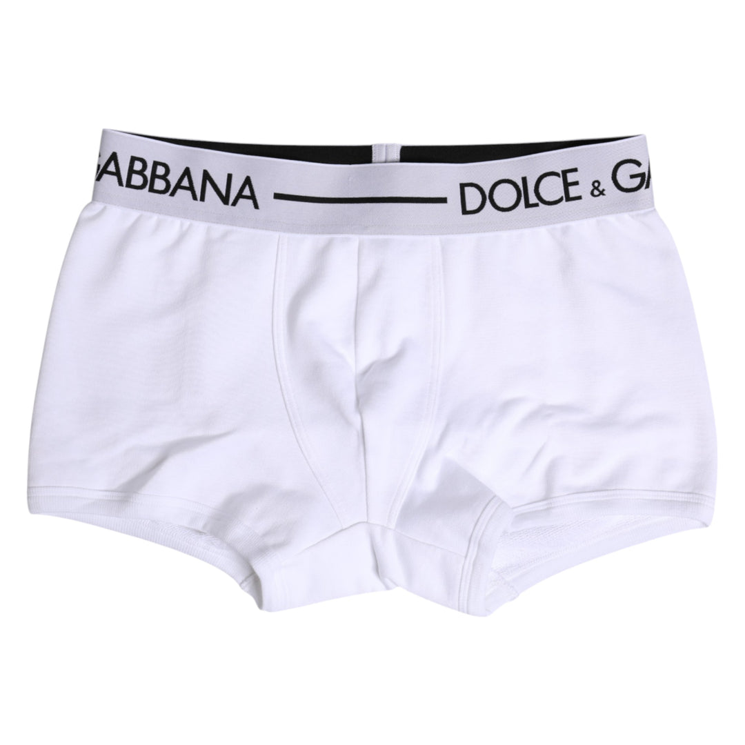White Cotton Stretch Regular Boxer Underwear