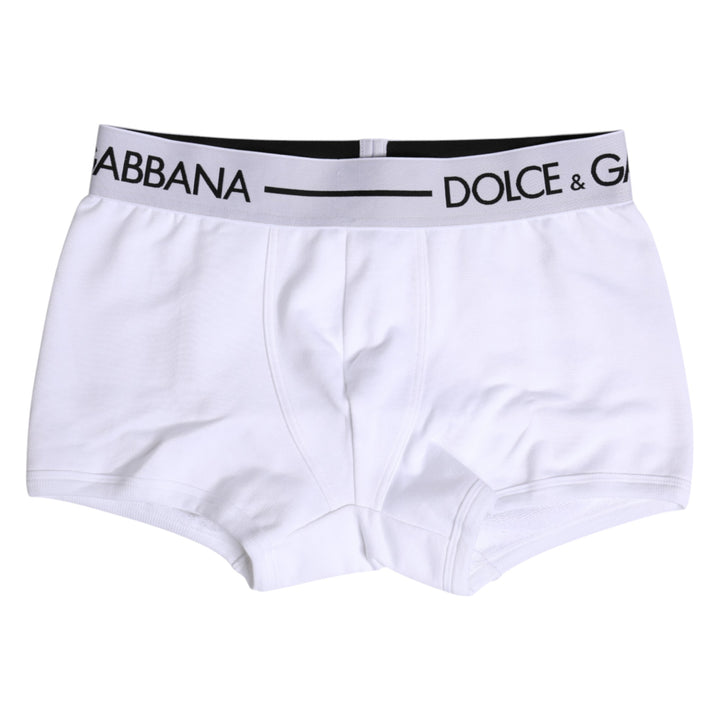 White Cotton Stretch Regular Boxer Underwear