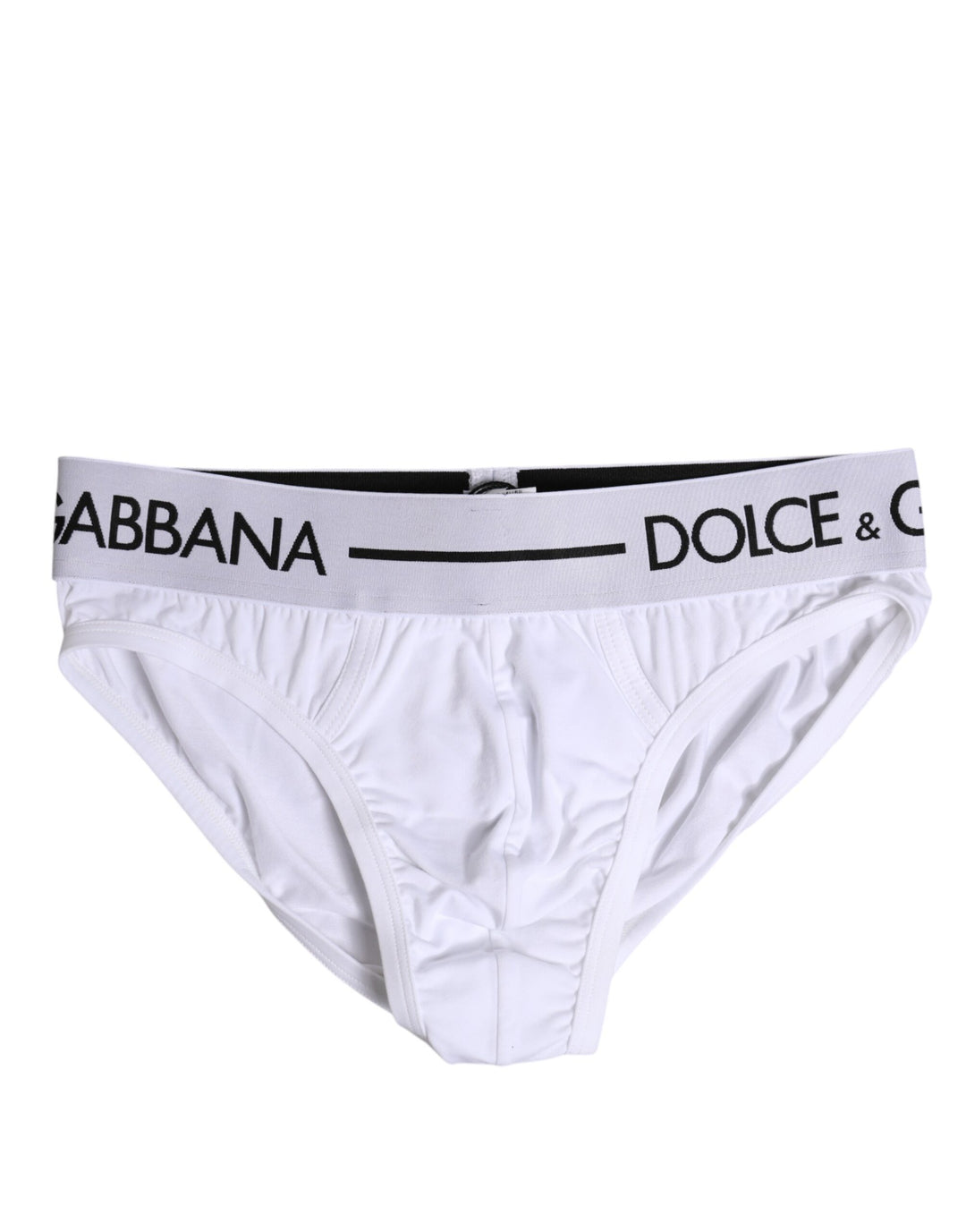 White Cotton Stretch Regular Brief Underwear