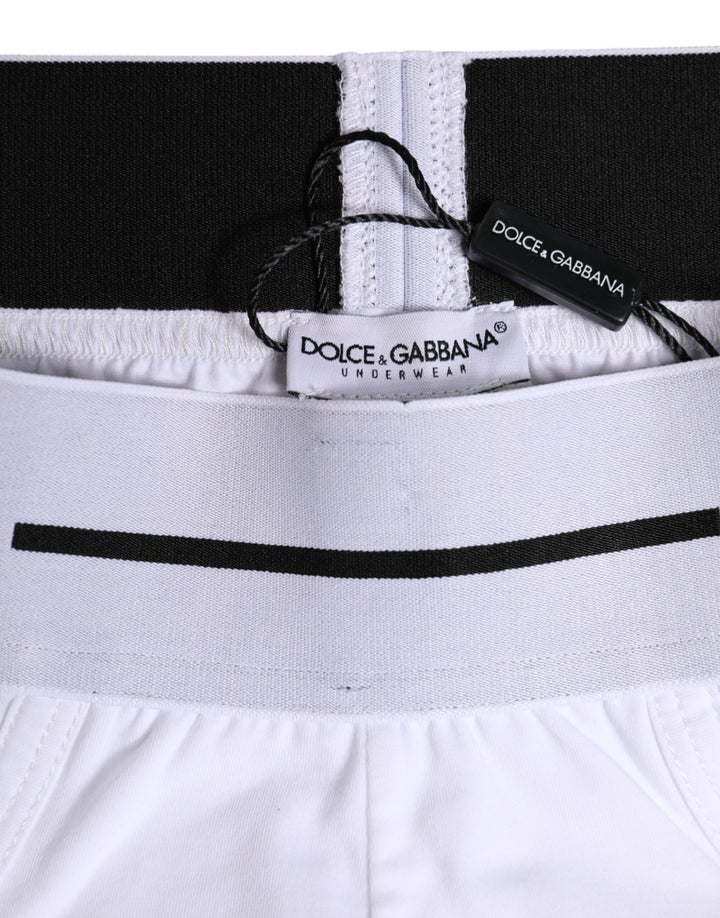 White Cotton Stretch Regular Brief Underwear