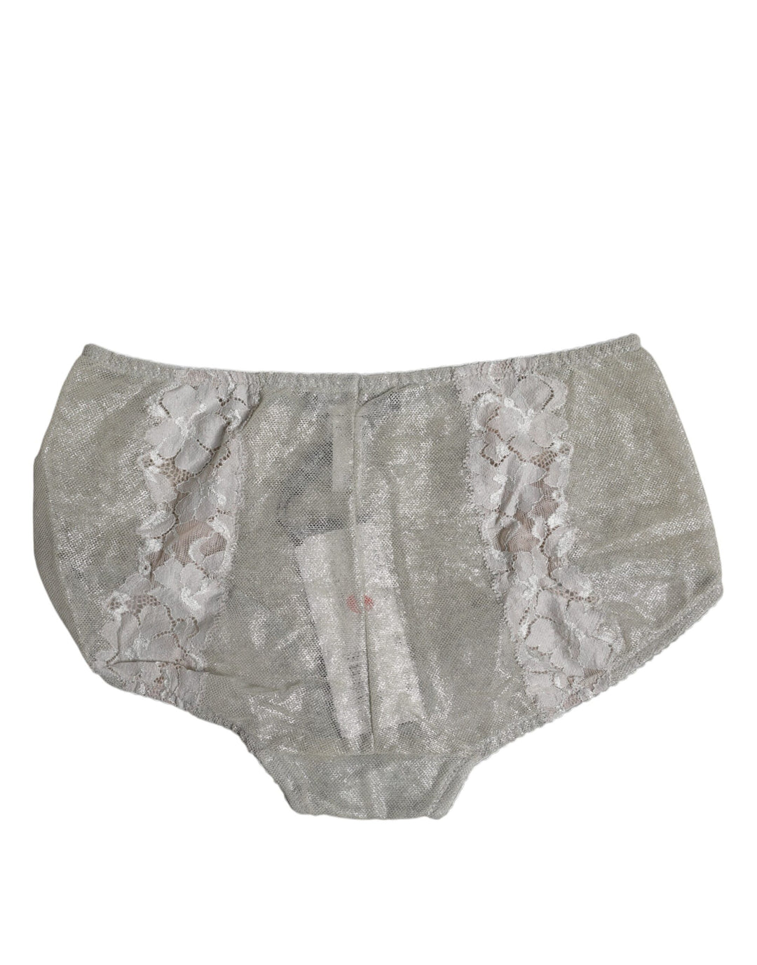 Gray Cotton Floral Lace High Waist Panty Underwear
