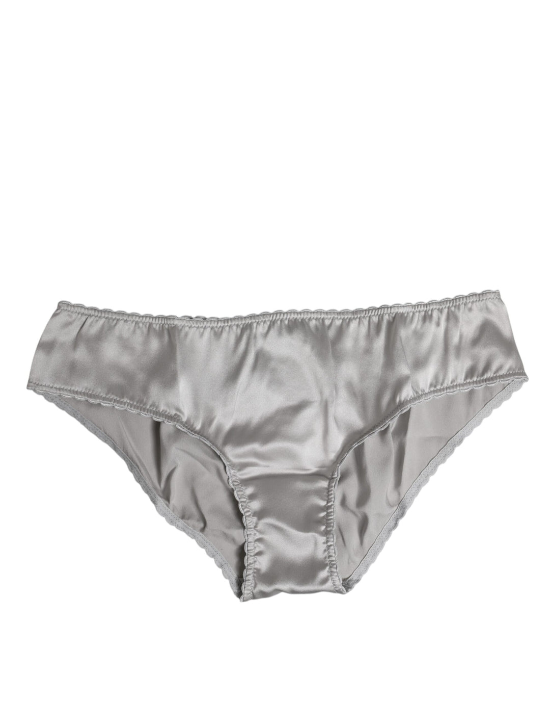 Gray Silk Stretch Bottom Low Waist Panty Underwear