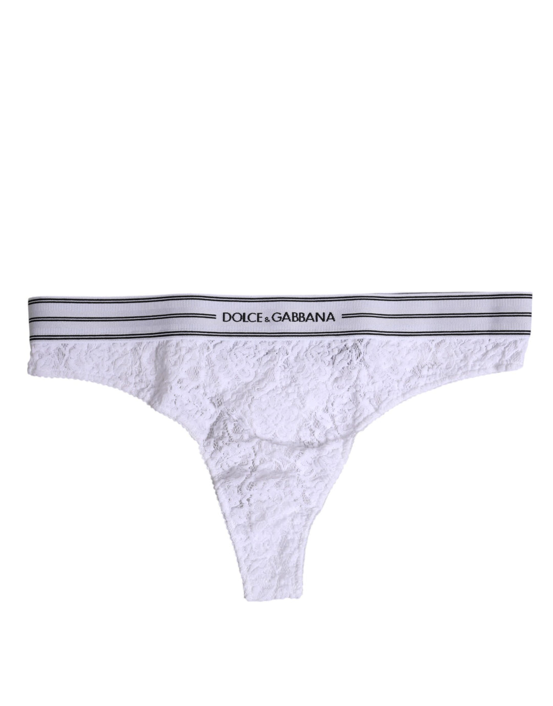 White Nylon Floral Lace Bottom Panty Underwear