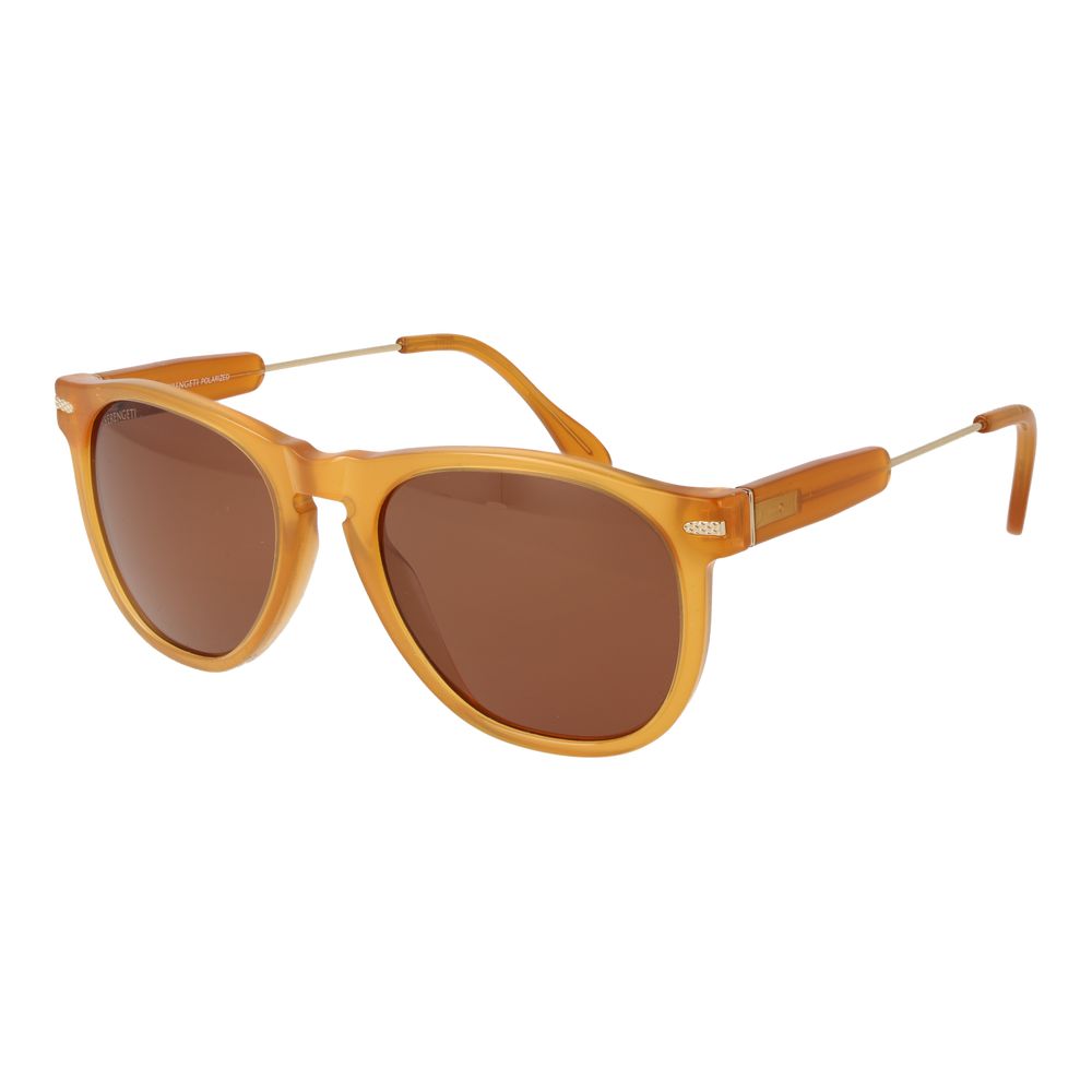 Serengeti Orange Plastic Sunglasses – SEYMAYKA display picture 1