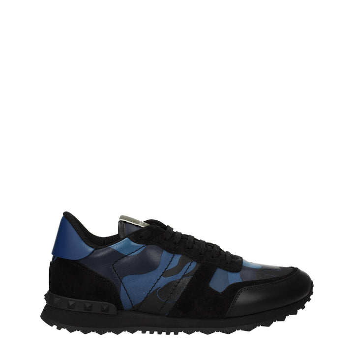 Valentino Garavani Blue Leather Low Tops