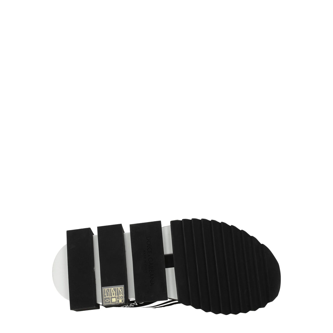 White Fabric Sneakers