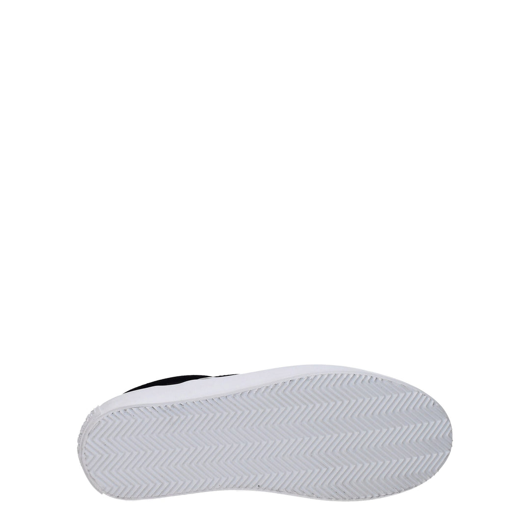 Black Fabric Slip-On Loafer