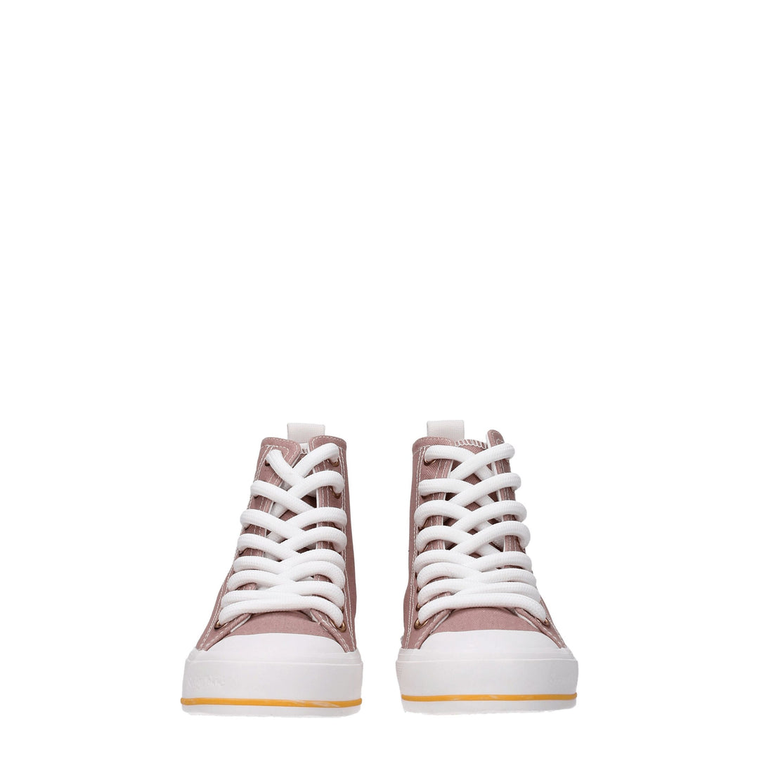 Pink Fabric Sneakers