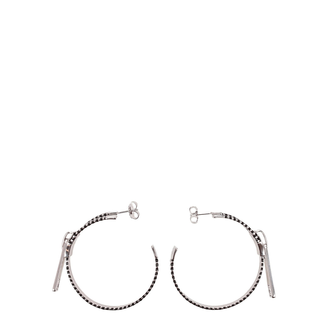 Gray Silver Earring