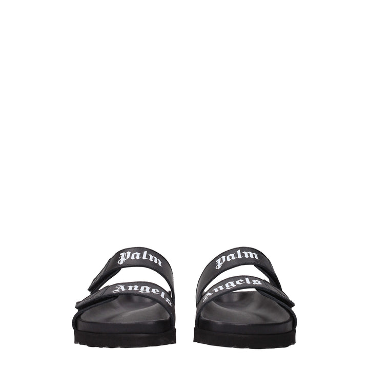 Black Leather Slipper