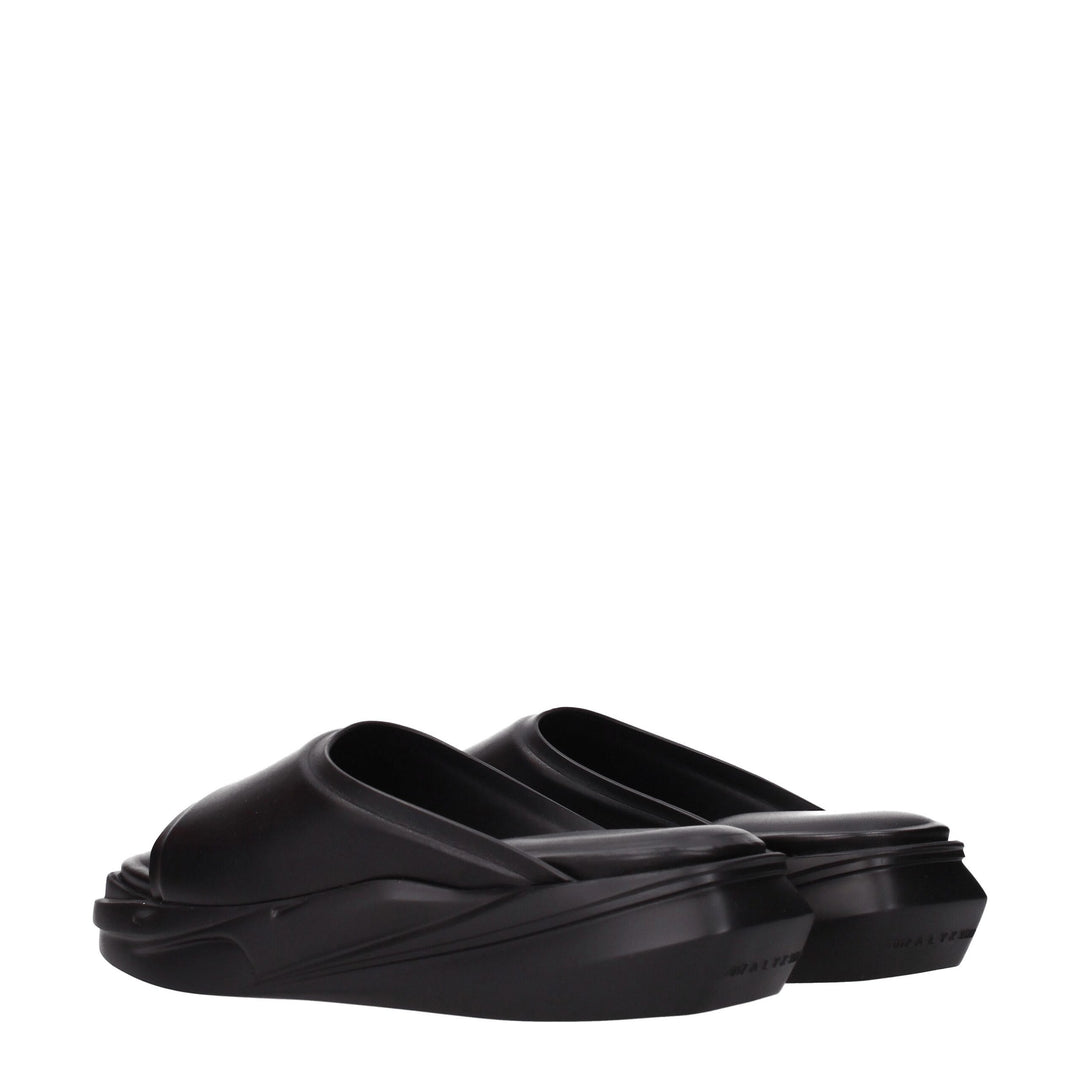 Black Leather Slipper