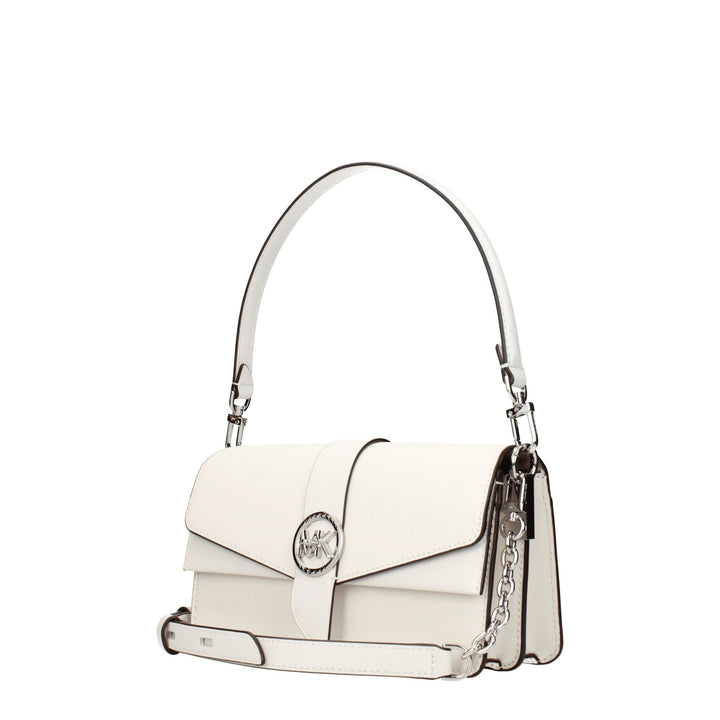 Michael Kors White Leather Handbags
