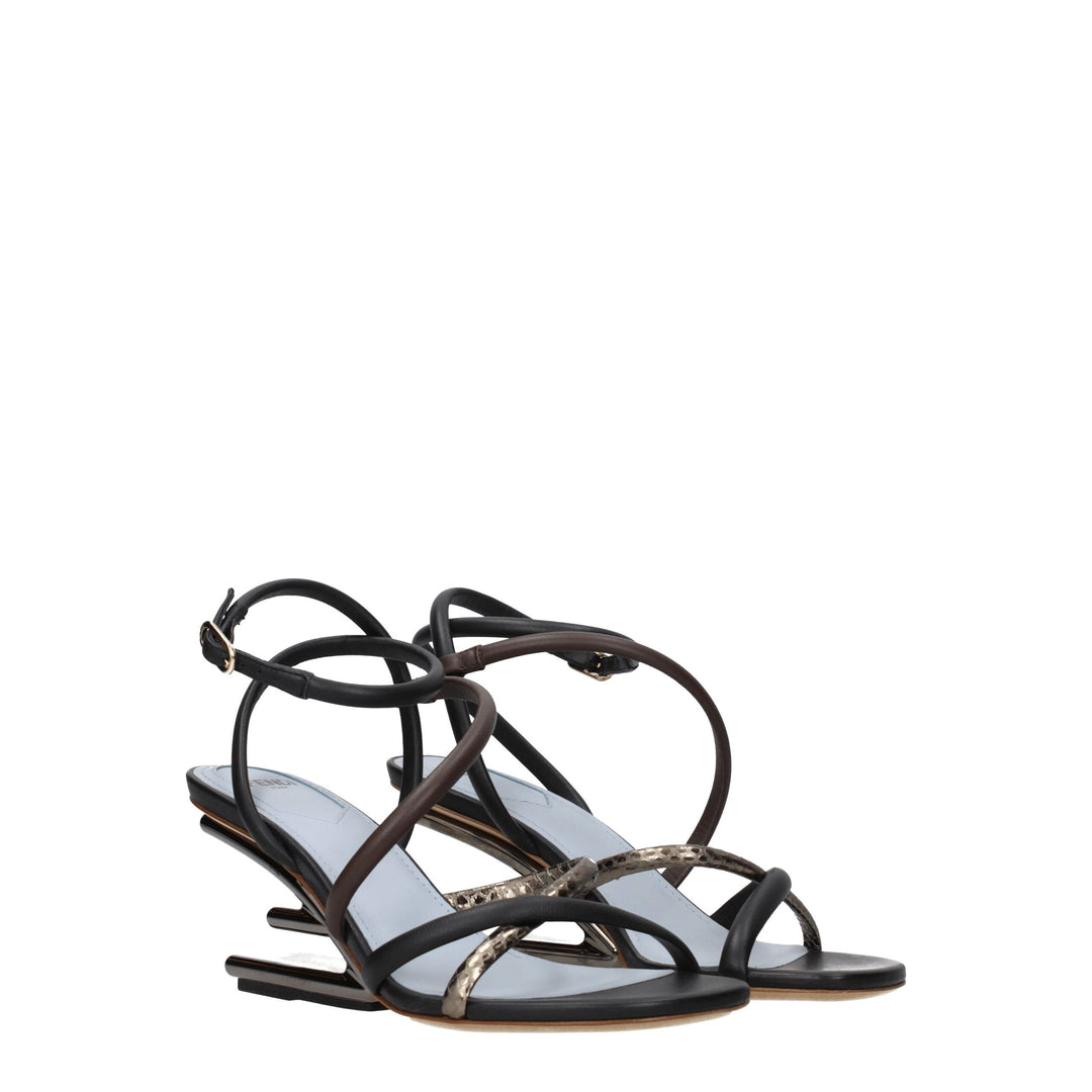 Multicolor Leather Sandal