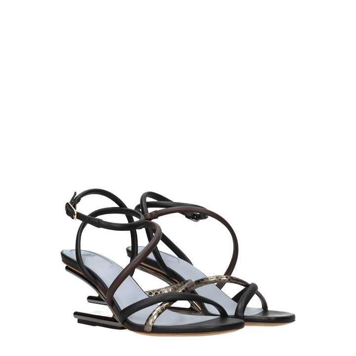 Multicolor Leather Sandal