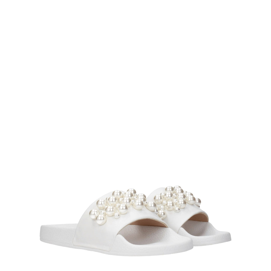 White Leather Slipper