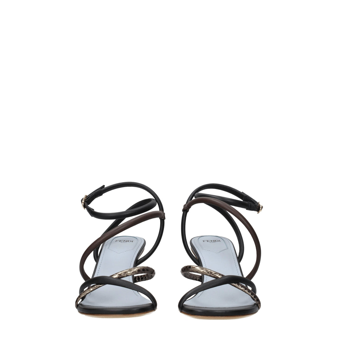 Multicolor Leather Sandal