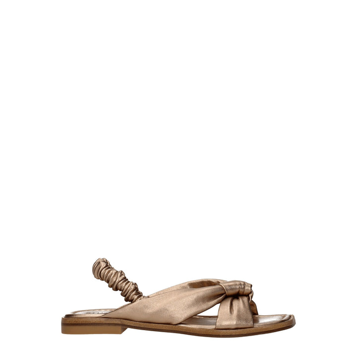 Gold Leather Sandal