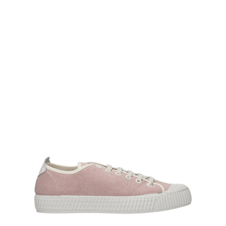 Pink Fabric Sneakers