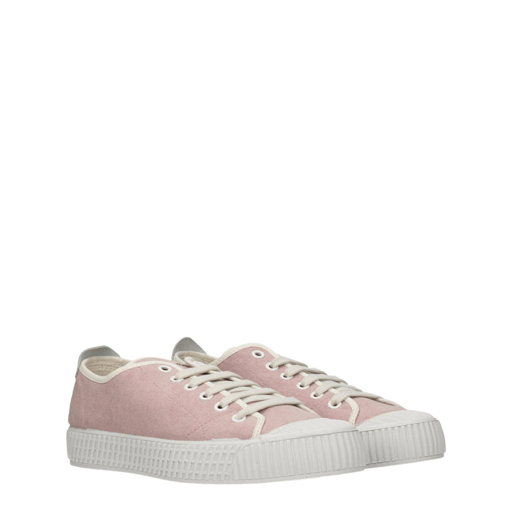 Pink Fabric Sneakers