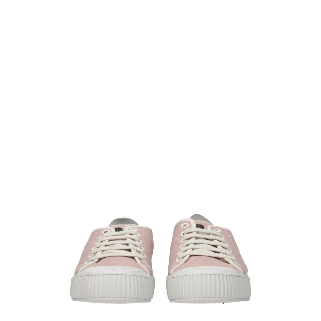 Pink Fabric Sneakers