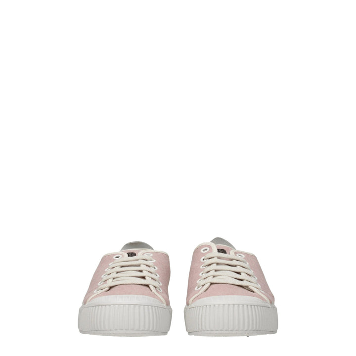 Pink Fabric Sneakers