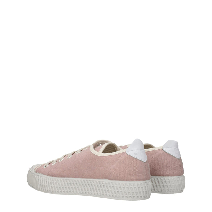 Pink Fabric Sneakers