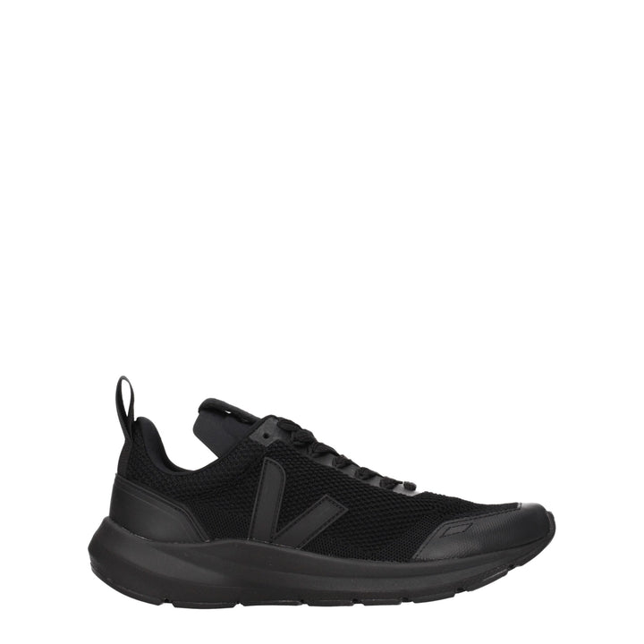 Black Fabric Sneakers