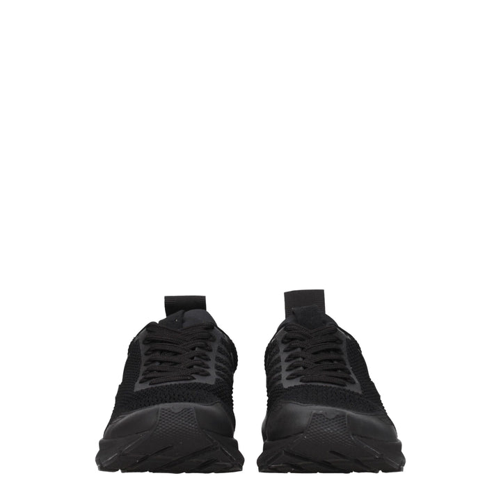 Black Fabric Sneakers