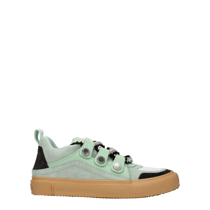 Green Leather Sneakers