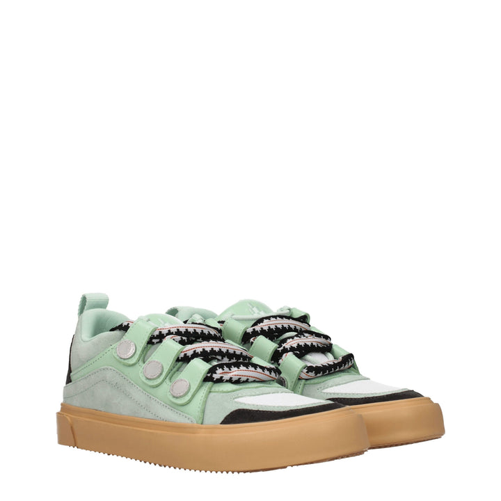 Green Leather Sneakers