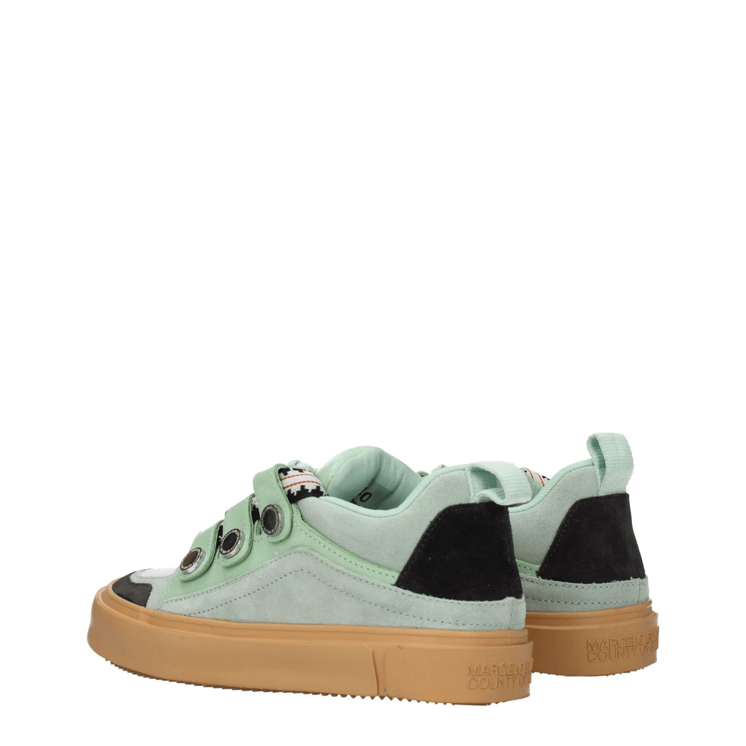 Green Leather Sneakers