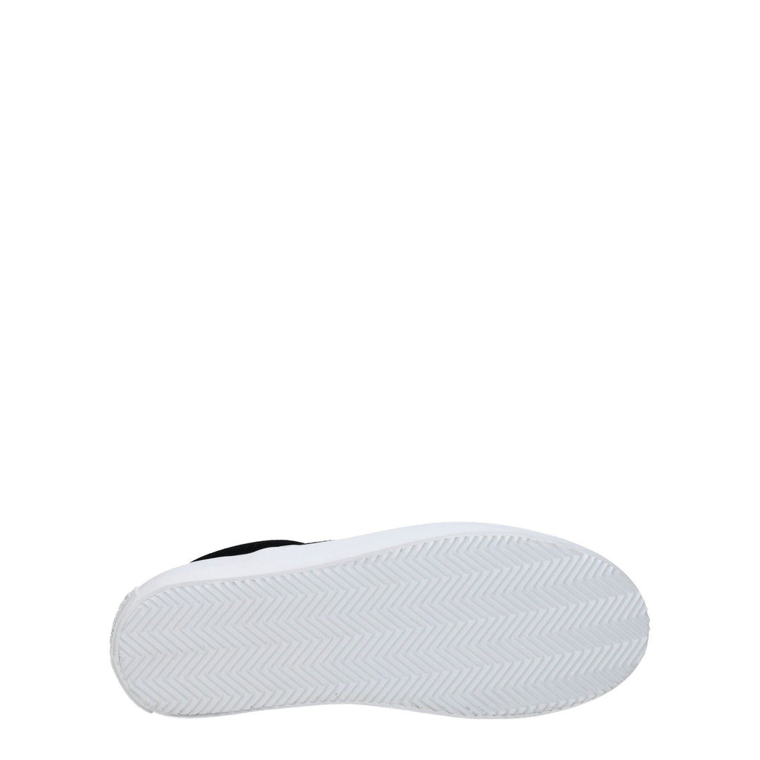 Black Fabric Slip-On Loafer