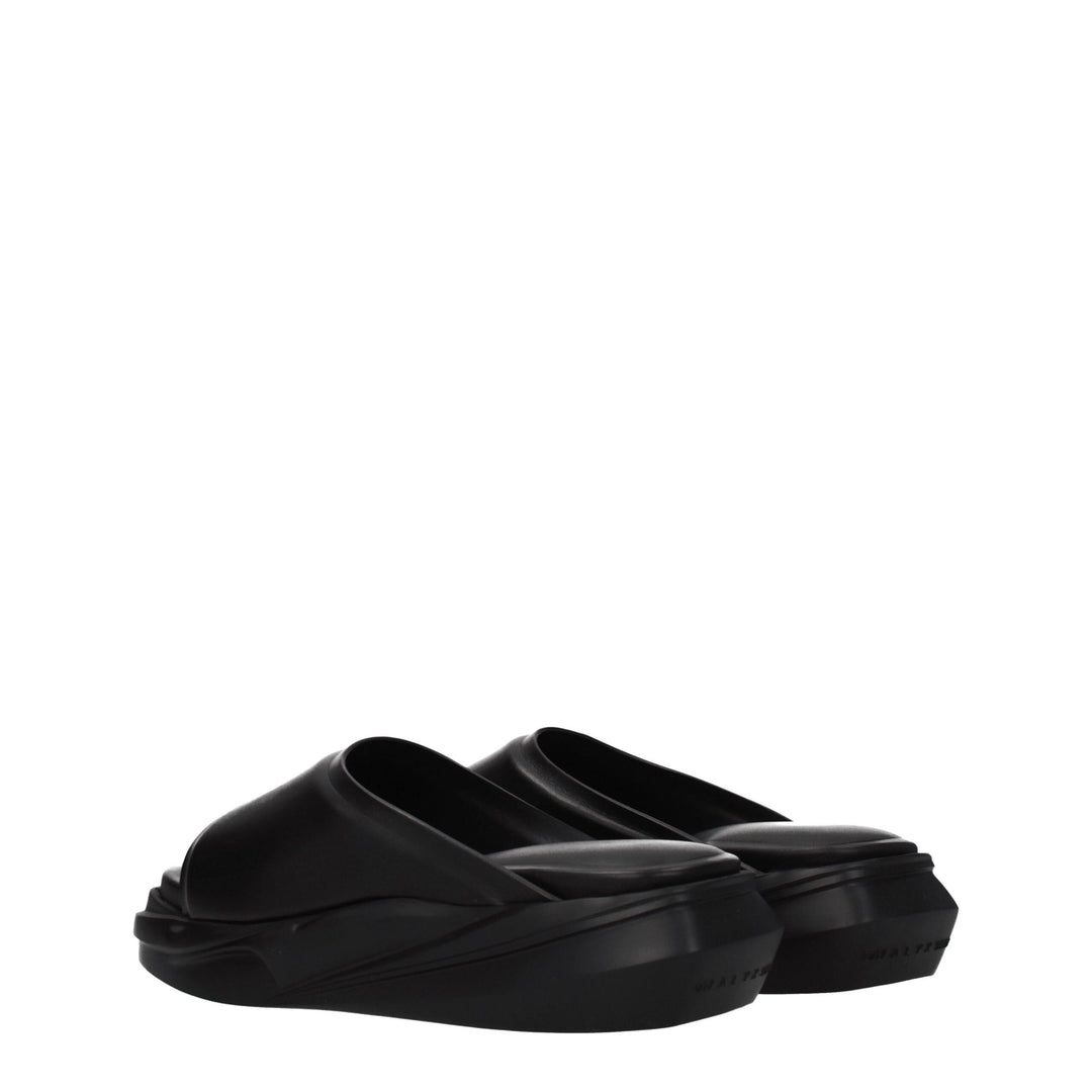 Black Leather Slipper