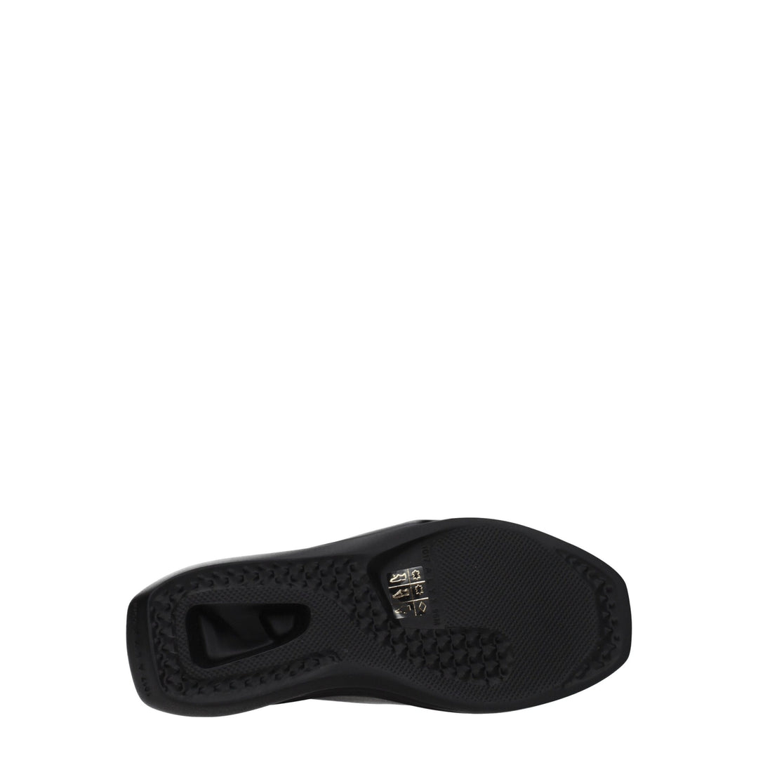 Black Leather Slipper