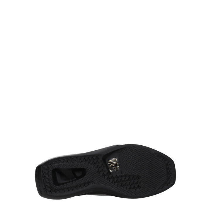 Black Leather Slipper