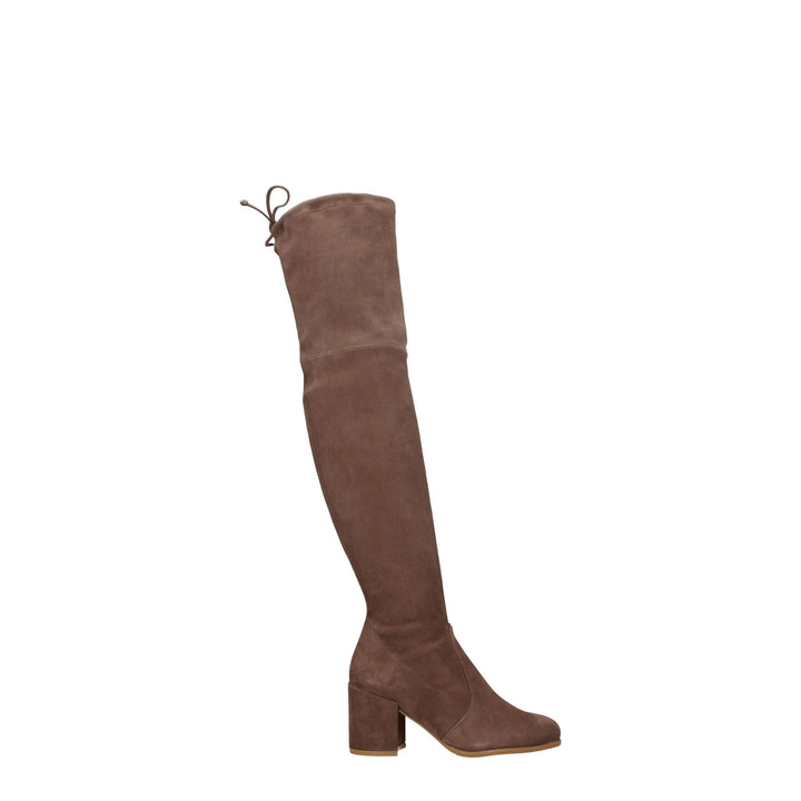 Beige Leather Boot
